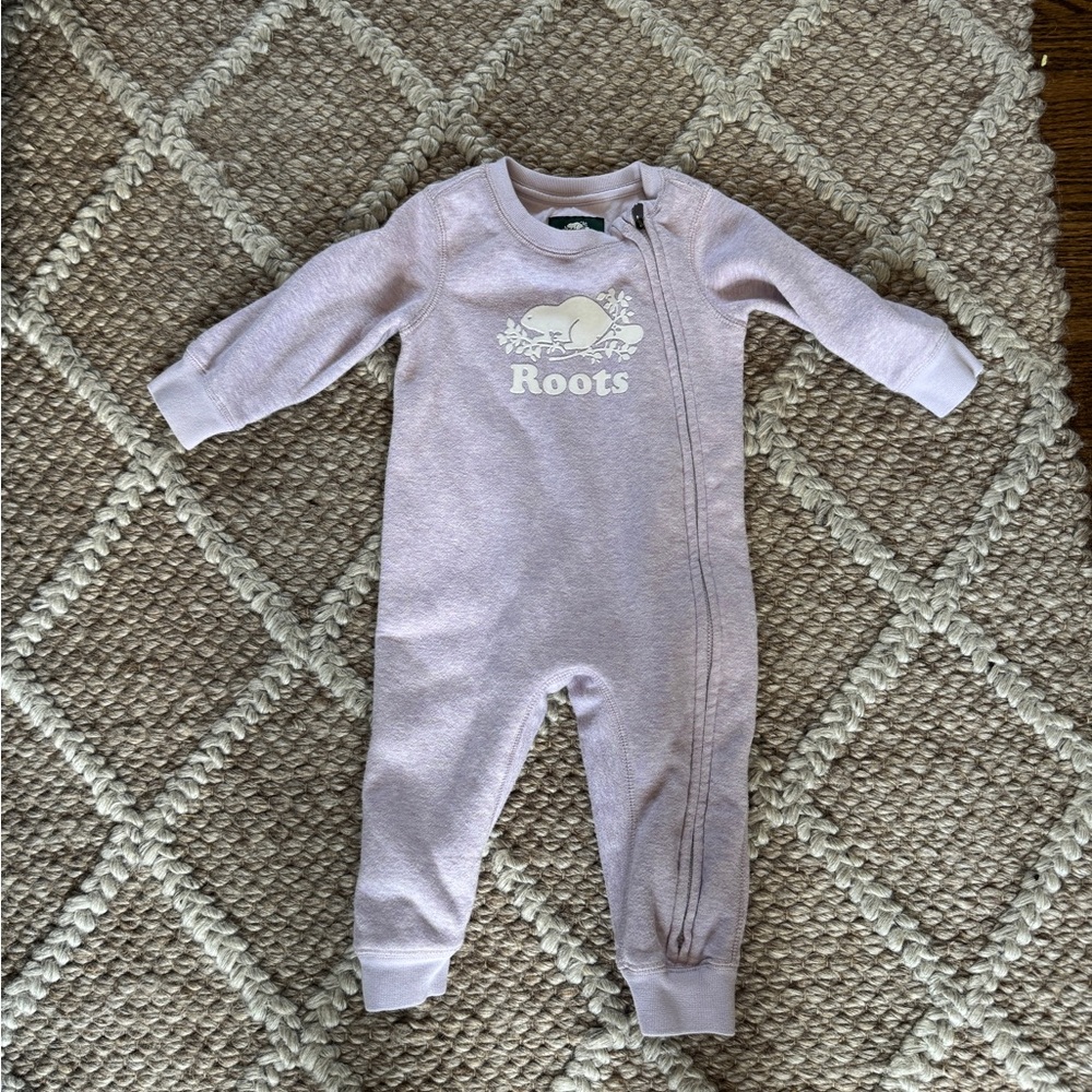 Roots Kids One Piece in Soft Lavender